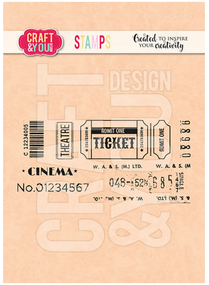 Ticket 2 Set Stamps von Craft & You Design - zum Schließen ins Bild klicken